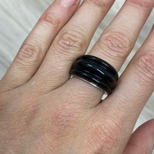 Emporio Armani ring size 7, stainless steel